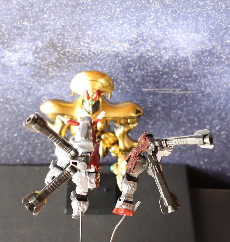 クロスボーンガンダム X-0　VS ミダス（モビルスーツアンサンブル）–3枚目/制作者：tytaniaIII