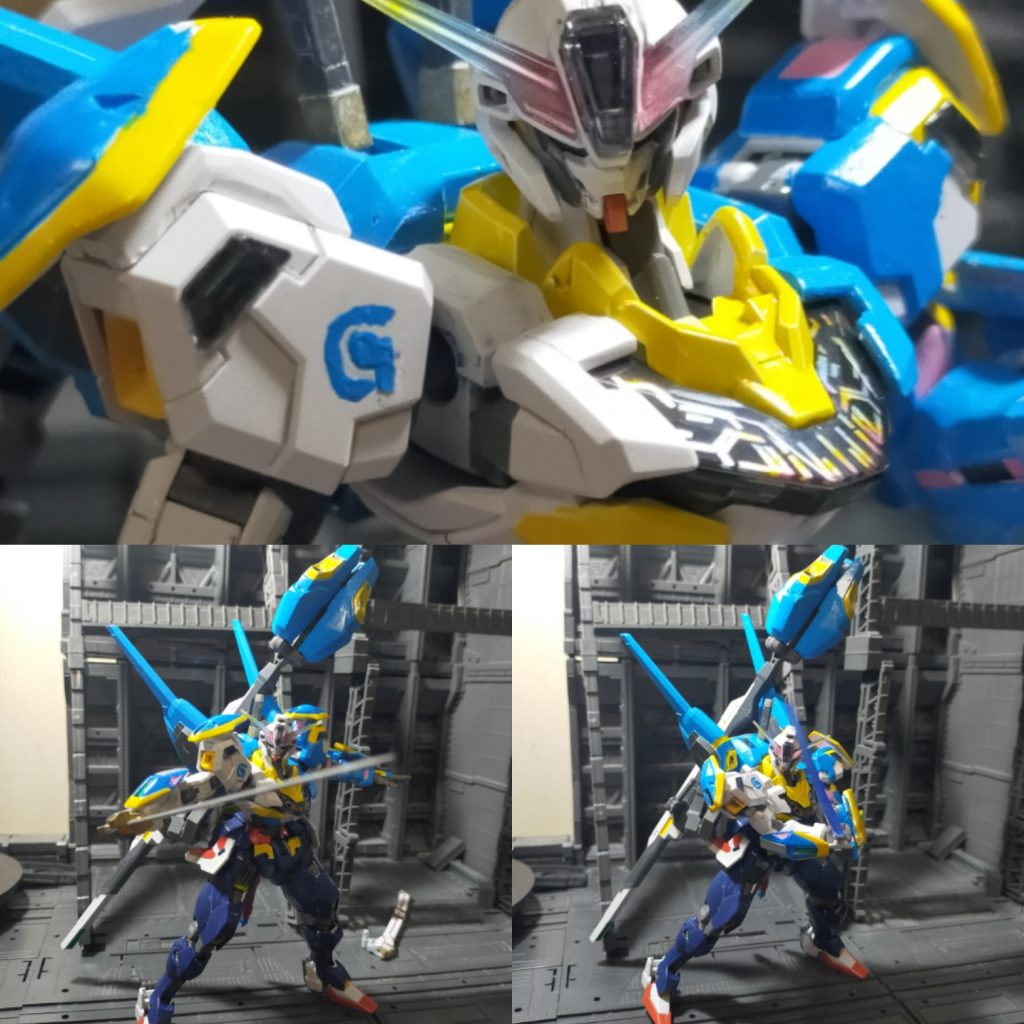 株式会社ガンダムの社章。デカールがないので地球寮のハンドメイド感でスレッタ直筆という設定。これでロゴのイメージが、
