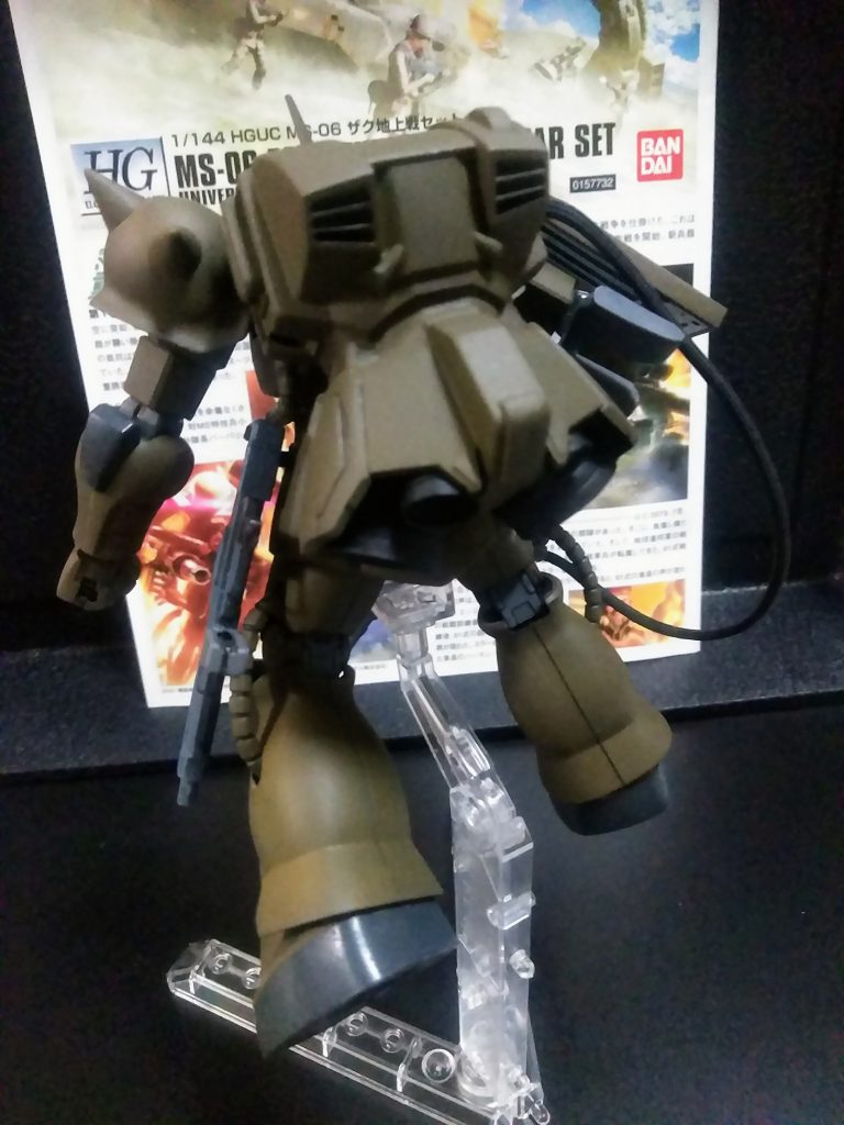 『スナイパーライフル』はビームタイプでバックパックが専用ジェネレーターという脳内設定です😊 何処かでみたことが❓ まぁ、似た感じのバックパックは沢山ありますから😋