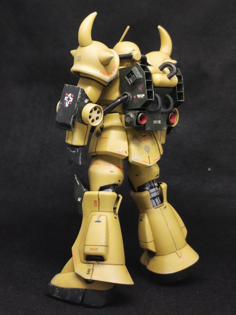 「HOW TO BUILD GUNDAM 2」に掲載されていた川口名人によるジオラマの、あのグフです。