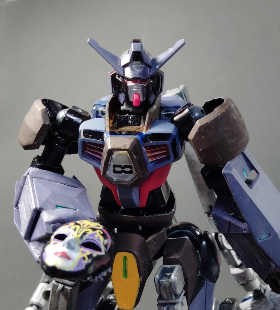 フェイスオープン仮面を取り付けやすいように少し改造しました。