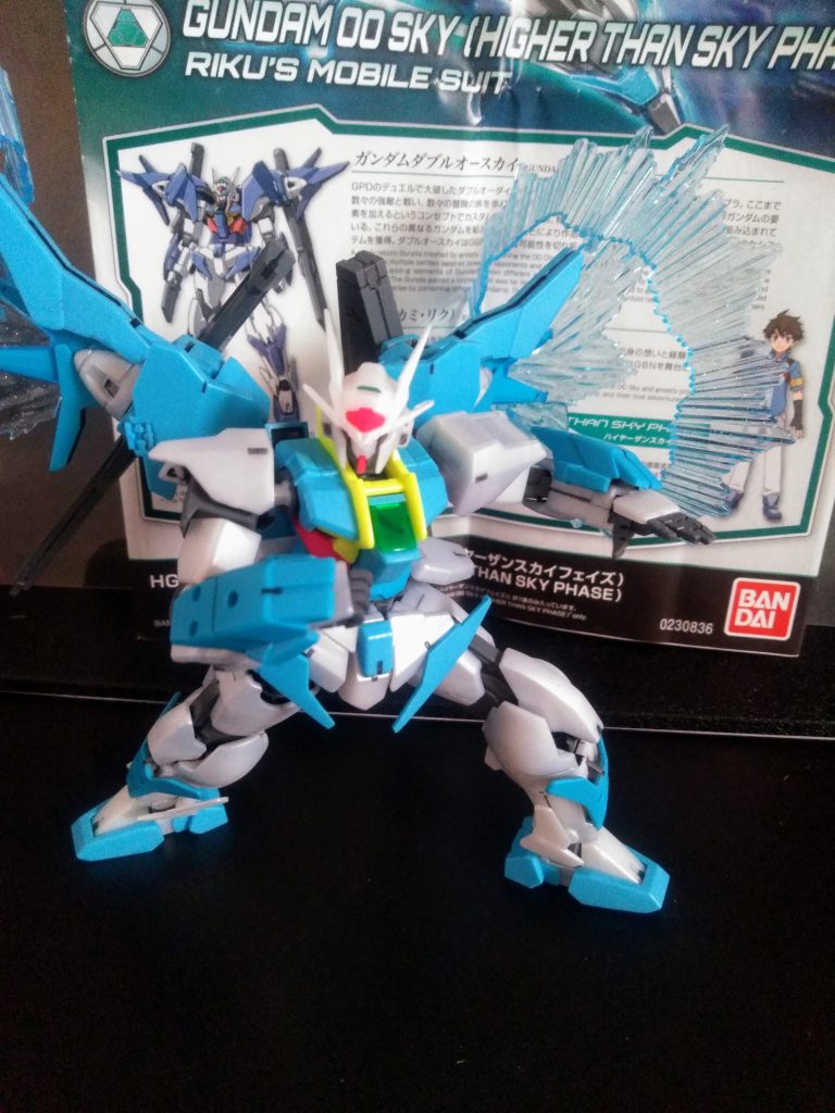 更に腕部にも同様に『スカイ ブレイザー』という機構があります😍                     此方は『ゴッド フィンガー』の様な使用方法です🤔 自分的には『デスティニー G の掌ビーム』を期待してたのでガッカリ😖⤵️