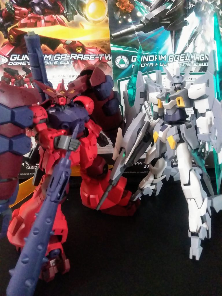 HG ガンダム AGEⅡ マグナム SV ver. & ガンダム GP-羅刹天