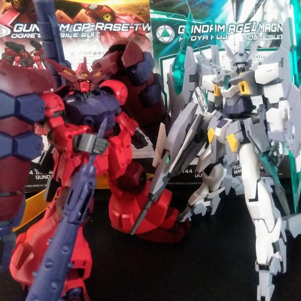 HG ガンダム AGEⅡ マグナム SV ver. & ガンダム GP-羅刹天