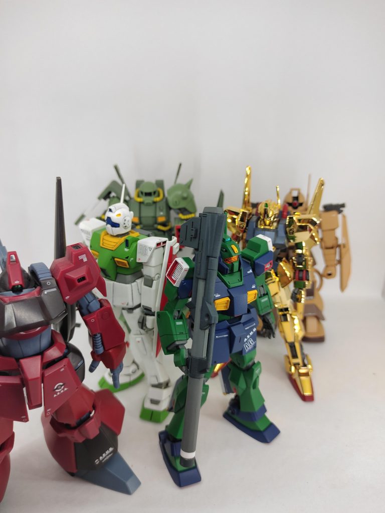 月の戦闘のMS達