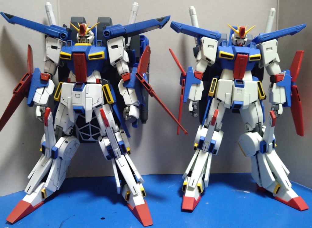 以前に小改造したHGZZとパシャリ