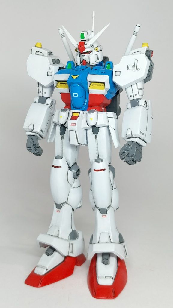 改修ポイントはマスク切り離し、太もも延長、ハンドパーツ交換、ディテールアップ少々。