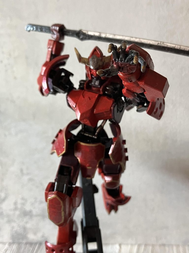 塗装はいつものようにvicカラーと水性アクリジョンの筆塗りの全塗装してます今回はウェザリングとデカール貼りはしていません