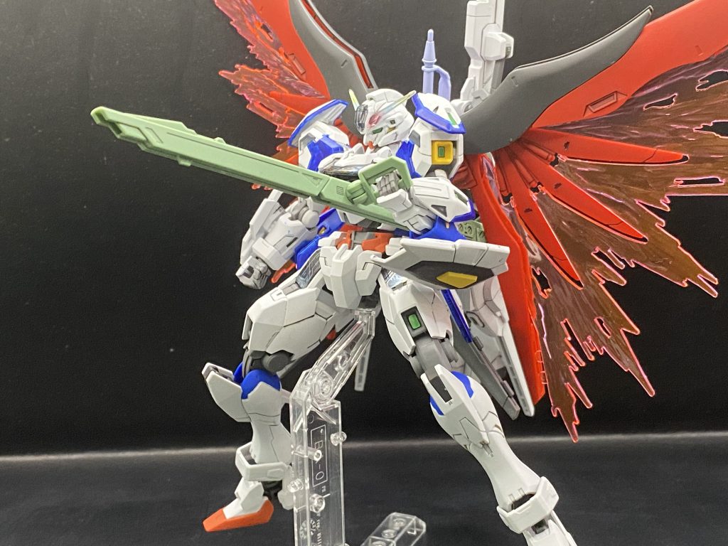 高エネルギー長距離砲の「フェイルノート」を構える姿名前のエクスカリバーから円卓の騎士の武器から名称を取ってきました。