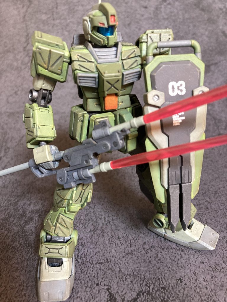 ・表面処理・エッジ出し(出てない)・スジボリ・筆塗り全塗装(アクリジョン)・ウェザリング