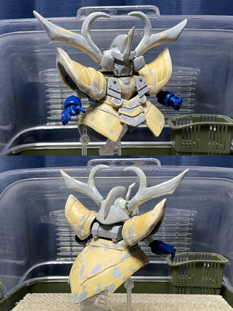 製作途中ほぼパテとプラ板の塊になります。