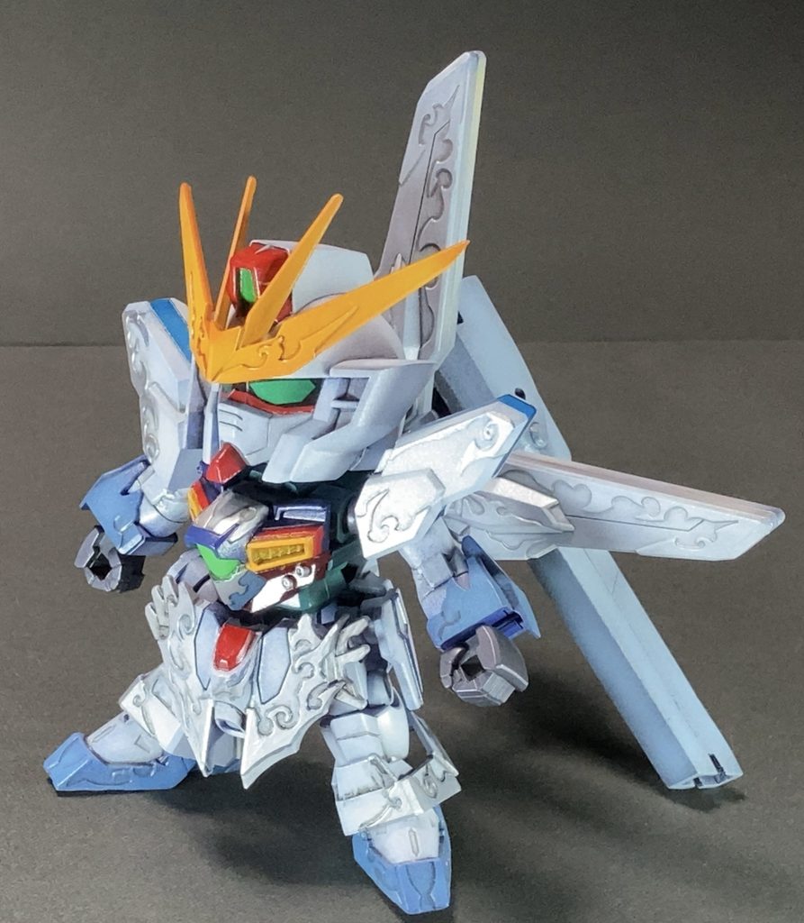 頭部の首関節はアルセーヌの関節を移植しています。可動に関してはアルセーヌの可動そのままですので上も向けます。