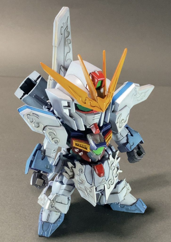 SDガンダムX–4枚目/制作者:@jiyu_nitsukuruきあい模型