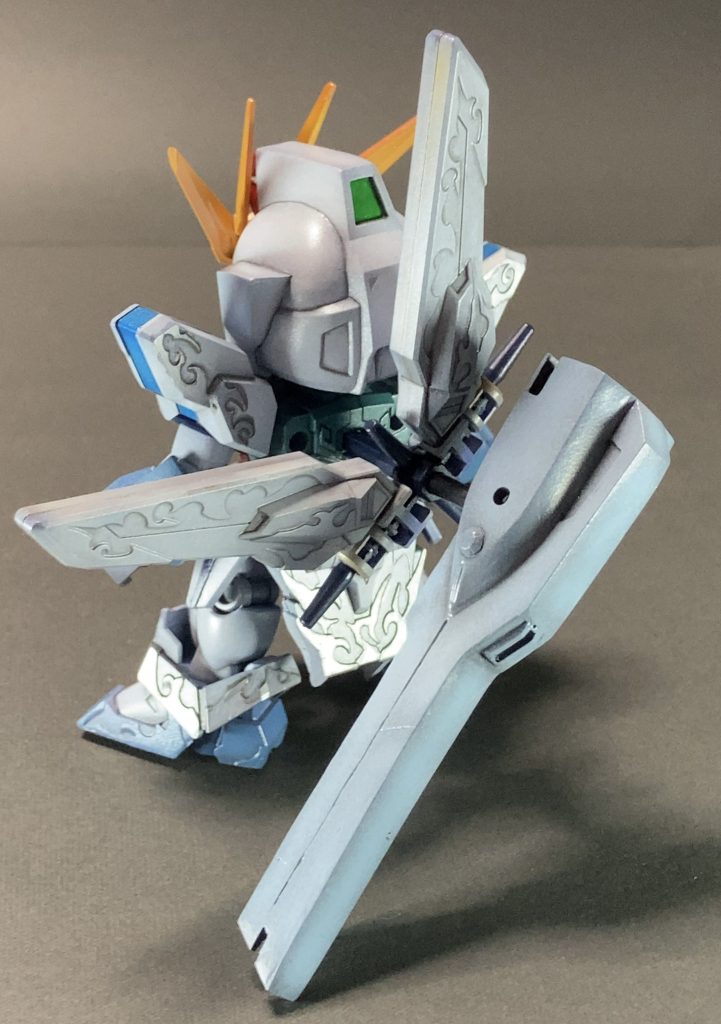 SDガンダムX–5枚目/制作者:@jiyu_nitsukuruきあい模型