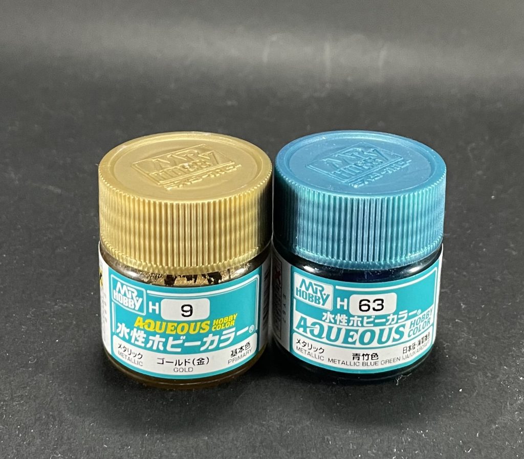 今回、メインで使った水性ホビーカラーです。隠蔽力も高く、直塗りでも結構良かったです!