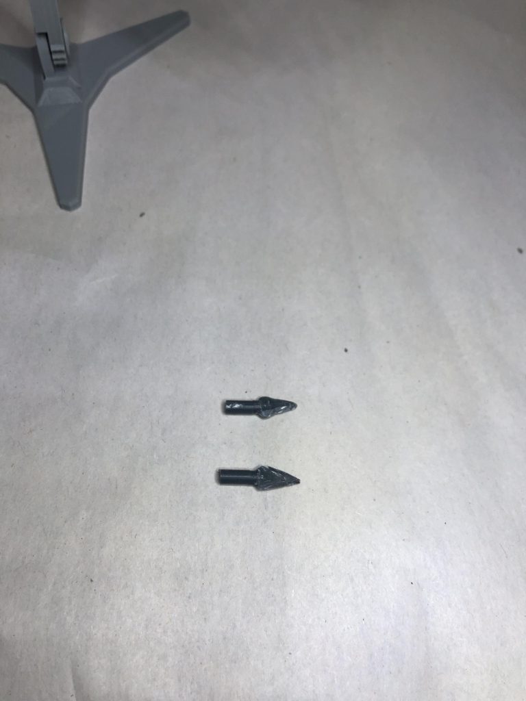 おまけランナーの一部で、Mk315 スティレット 投擲噴進対装甲貫入弾を作りました。