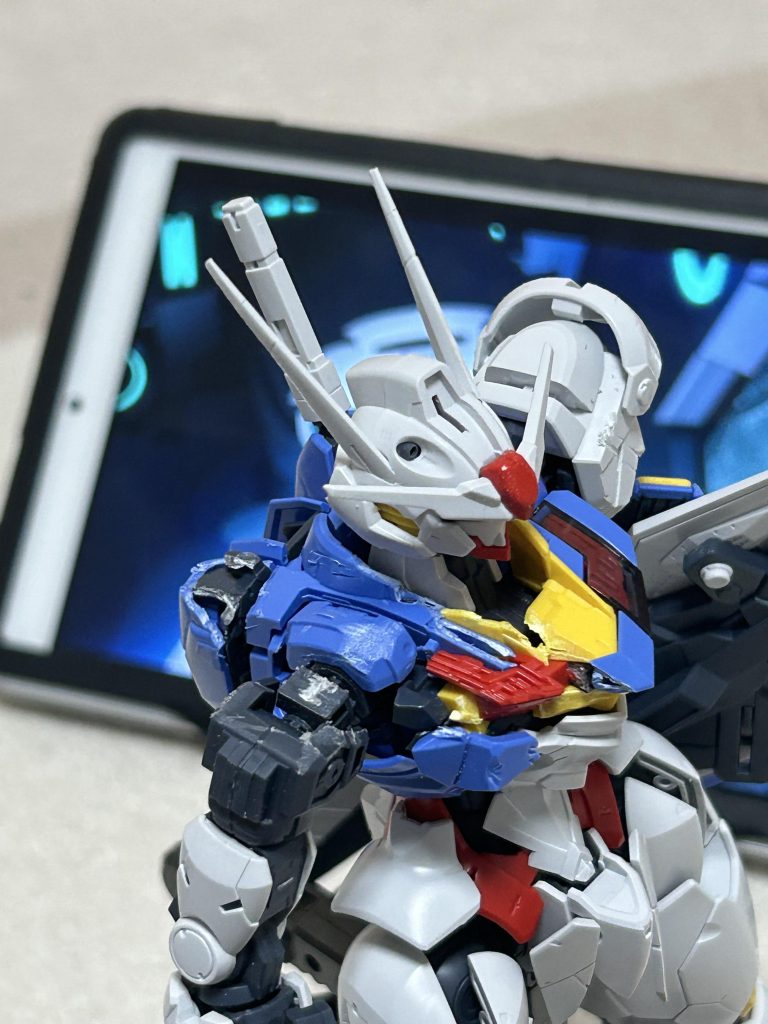 背中まで通して見てバランスの調整をしていた所です。