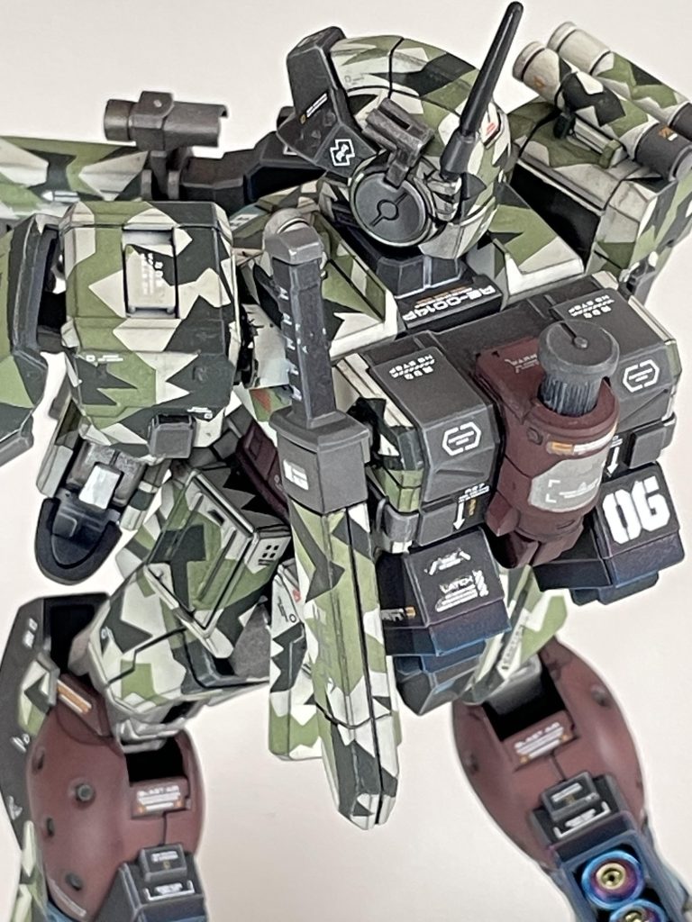 HG ジムスパルタン　スプリッター風迷彩　再UP–4枚目/制作者：takiyama08g