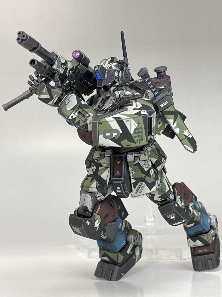 HG ジムスパルタン　スプリッター風迷彩　再UP–5枚目/制作者：takiyama08g