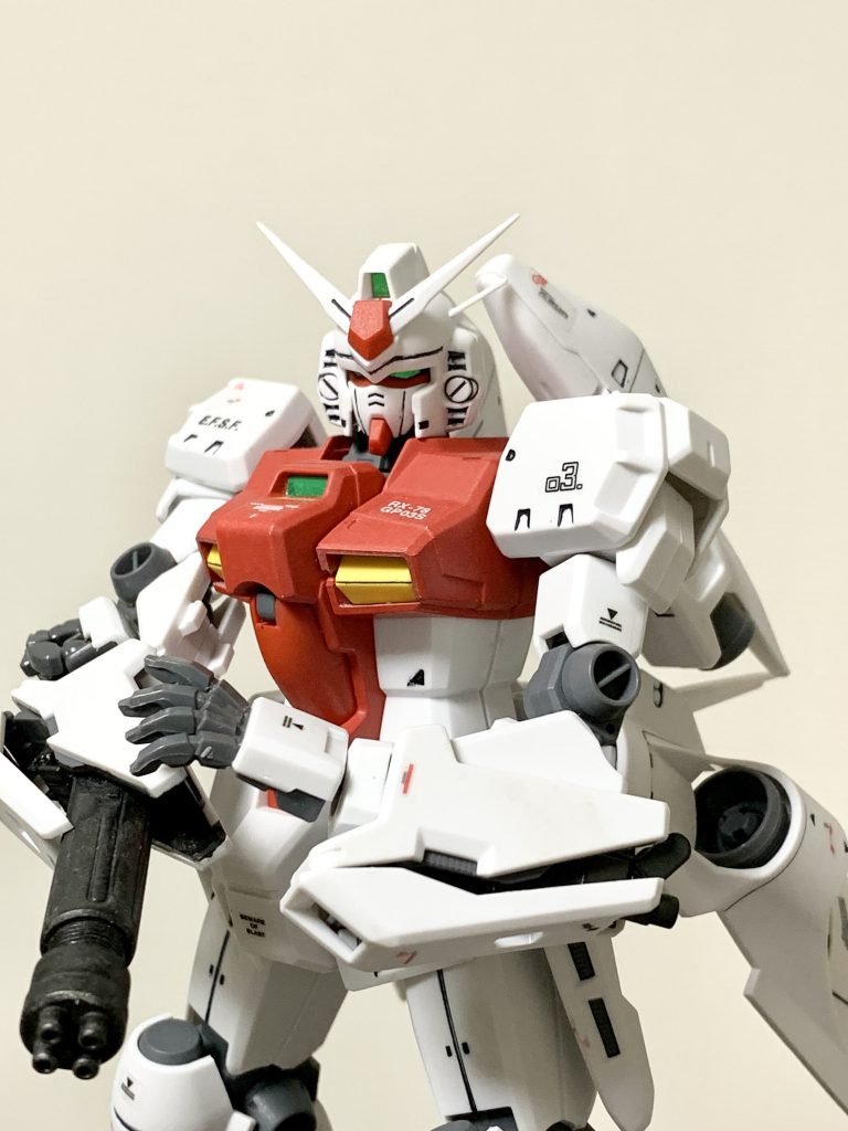 ガトリング部は艶消しブラック+ウェザリングを施してます。