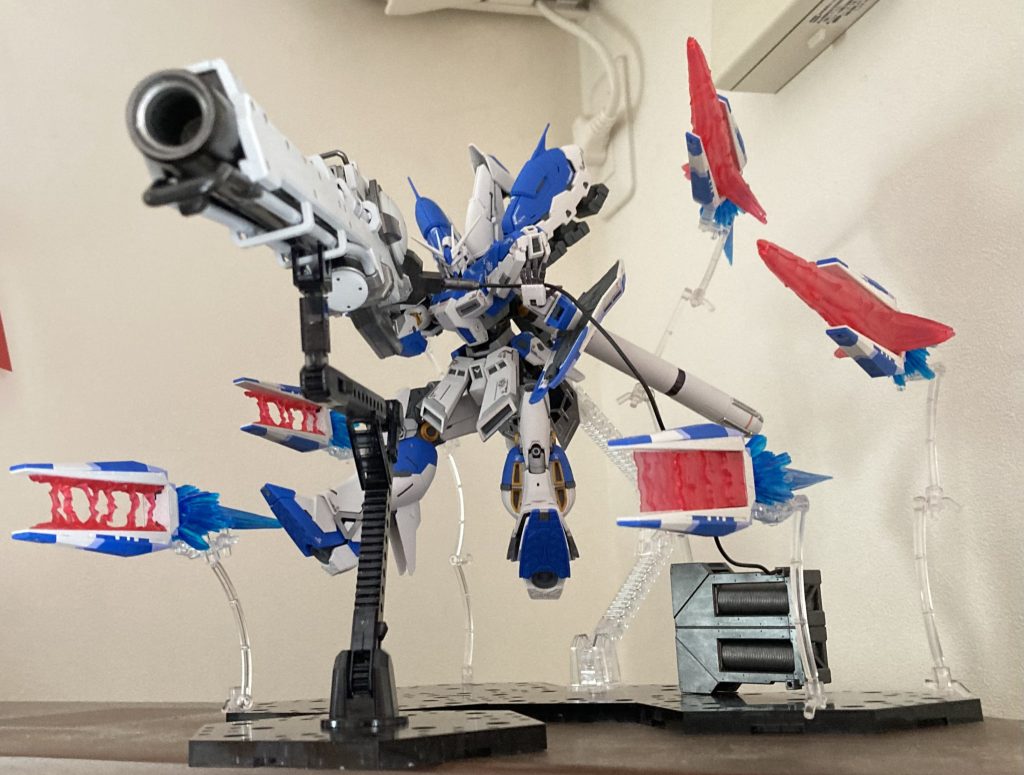 RGHi-νガンダム、ハイパーメガバズーカランチャー–2枚目/制作者：@nonbirigan