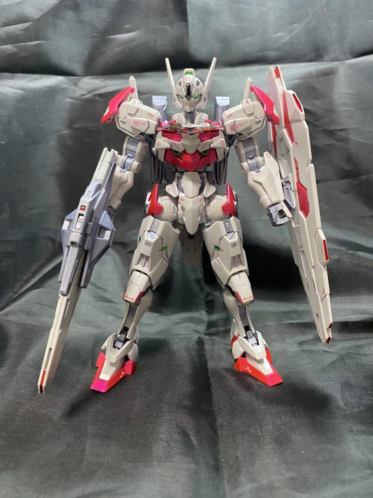 正面から!ルブリスの機動性向上形態ビットオンフォーム再現のためコンポガンビットシールドを2枚で!