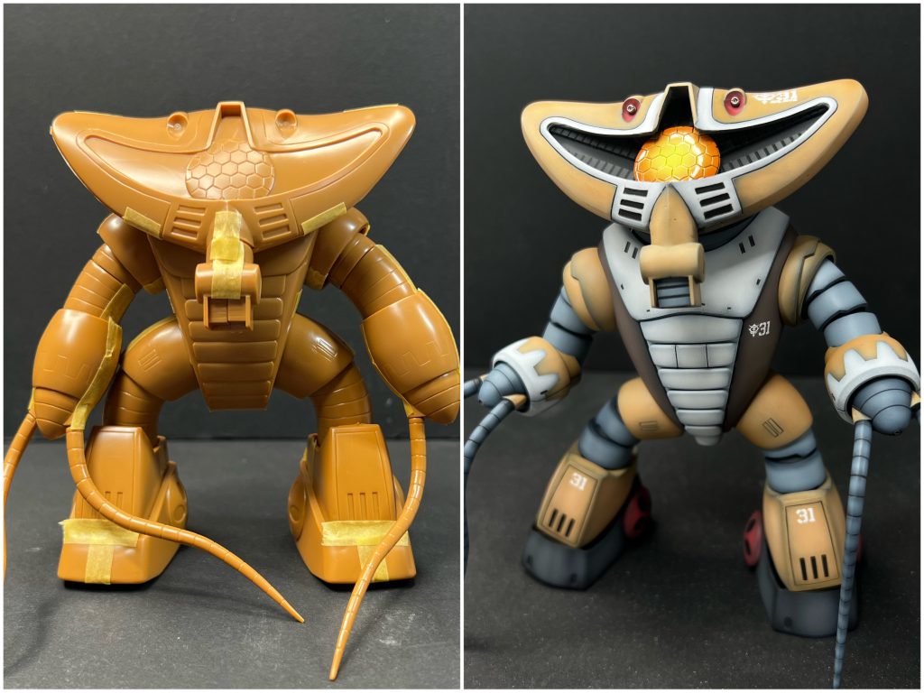 頭とバックパックぐらいしか旧キット使ってないのは内緒。。