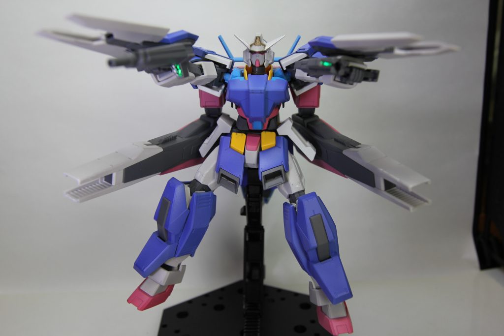 武器構えライフルを２つに分離して持たせられるようにしました