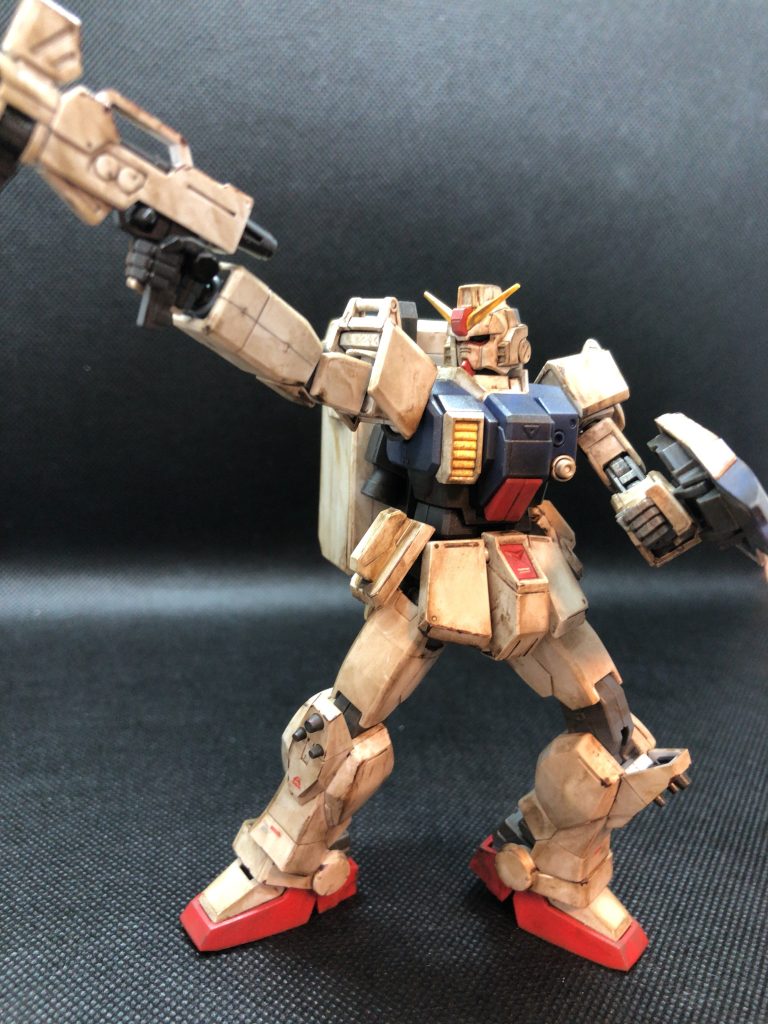 HGUC1/144 陸戦型ガンダム ウェザリング仕様–5枚目/制作者:わさび