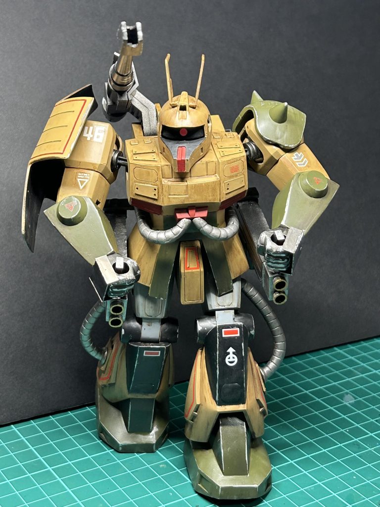 何日もかかって合わせ目消しをし、プラ板で少し加工したり、何とか完成🤣✨ウェザリングもやってみました。（楽しくてやりすぎてしまいますね）どうしても、ラビットにしたかった😆とてつもなく大変な旧キット。でも、何だか病みつきになりそうな予感👍