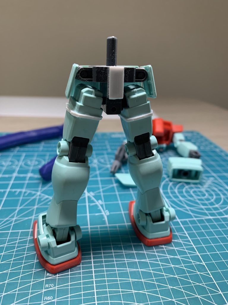 リアスカートの加工はかなり適当でした。最終この上から接着です。  最後までご覧いただきありがとうございました。