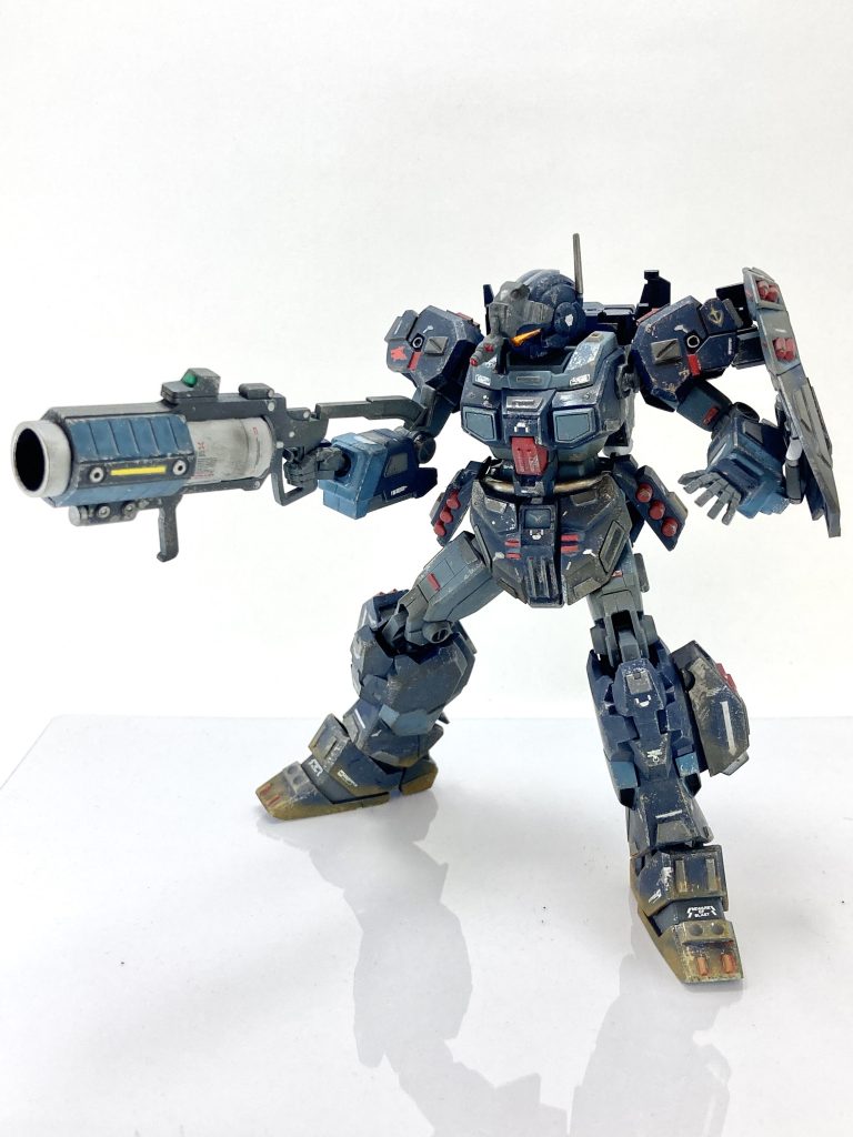 HG ジェスタ（シェザール隊Ｃ班装備）–6枚目/制作者：レン@筆塗り部分塗装