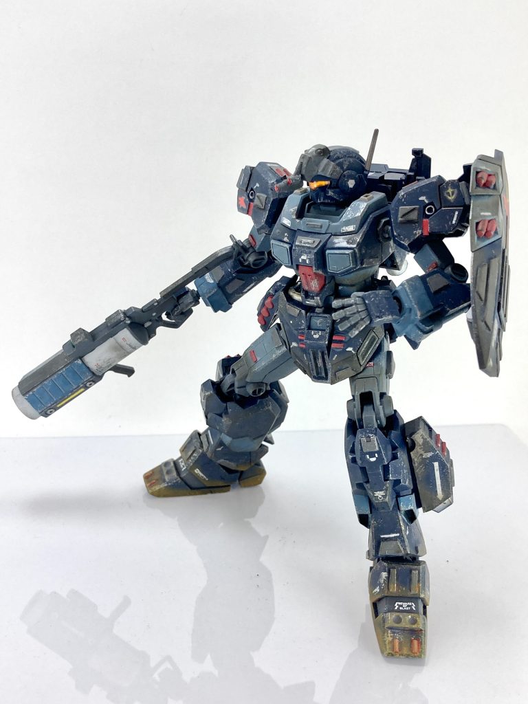 HG ジェスタ（シェザール隊Ｃ班装備）–5枚目/制作者：レン@筆塗り部分塗装