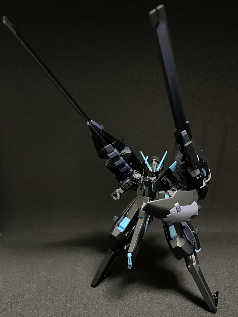 左正面からコンポジットシールドブースター2門はやっぱり大きい