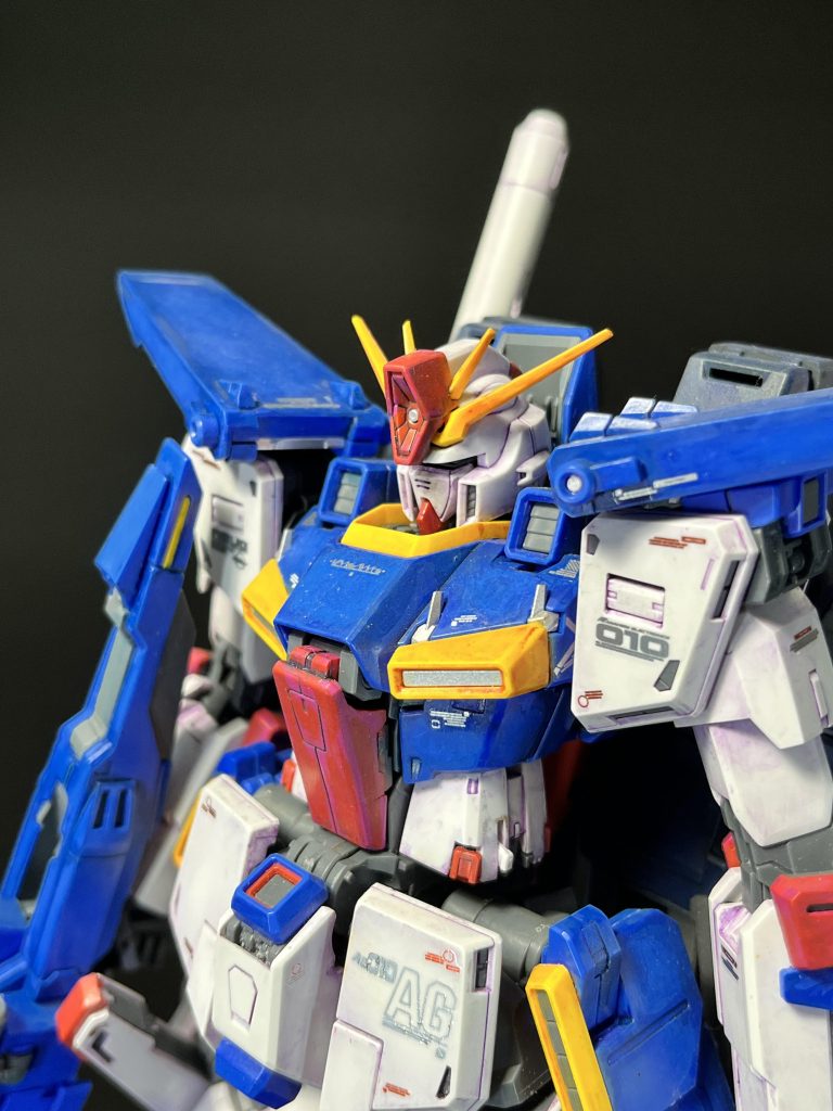 ver.kaはお顔がRX78顔に。素敵です。キットは無加工です。白は整形色、それ以外はファレホ筆塗りです。キレイに発色しますが、アップで見るとざらざらです。