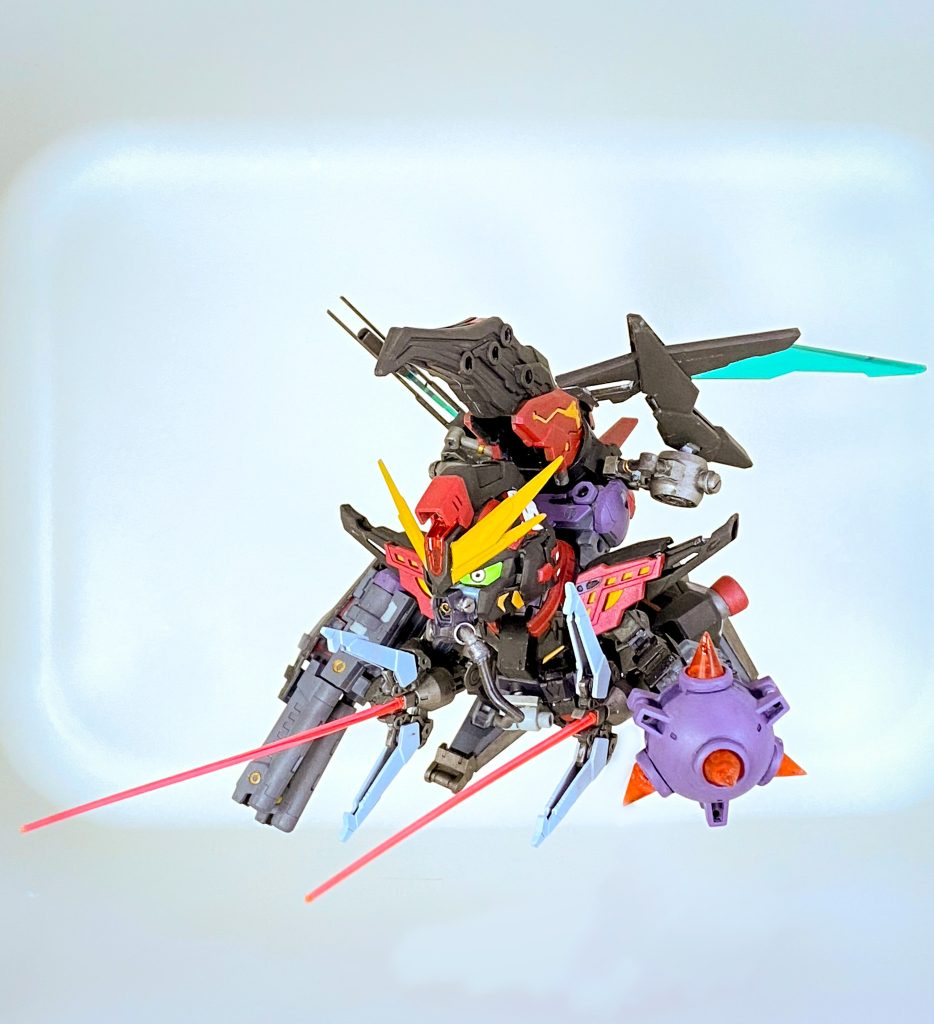 短射程プラズマ砲アフラマズタGセルフの細いビームサーベルがイメージ通りにマッチ。