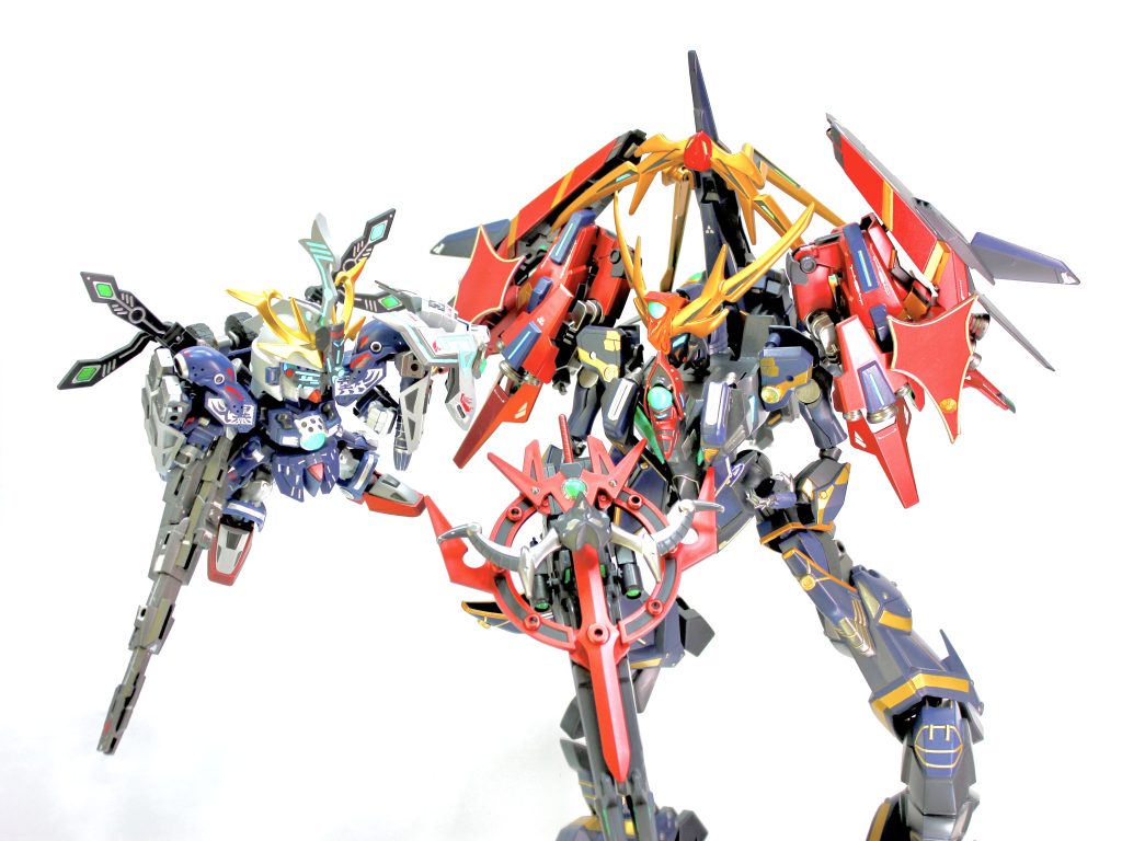 我こそは巨大なボスに立ち向かう小柄なヒーロー大好き侍…( -`ω-)✨別記事で投稿させて頂いているマスクコマンダー天鎧王と衝突!!大満足🤣✨以上です、ありがとうございました✨