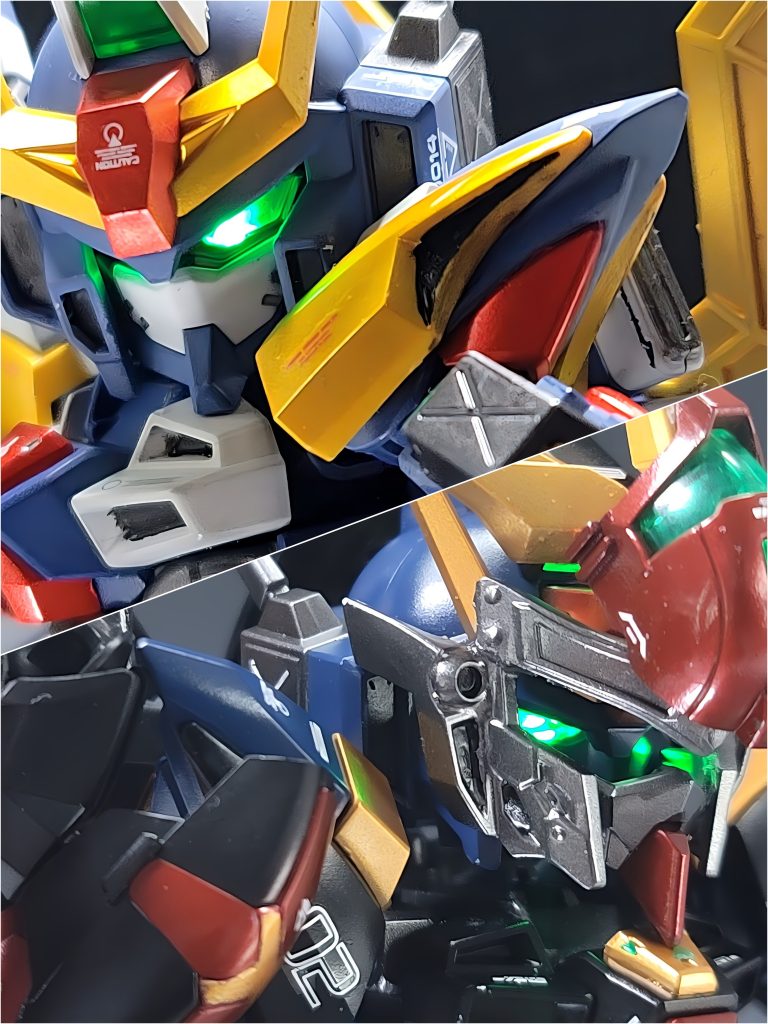 というわけで渾身のトルネードマスクコマンダーでした。最後は闇落ち前のトルネードガンダムとの並び。かっこよ(*´﹃`*)最後まで見ていただきありがとうございます\( *´꒳`*)/