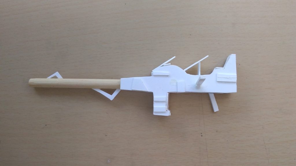 迷走ナンバー２クロスボーンガンダムＸ２のバスターランチャーっぽいもの。銃身が竹のストローでできてるｗｗｗ