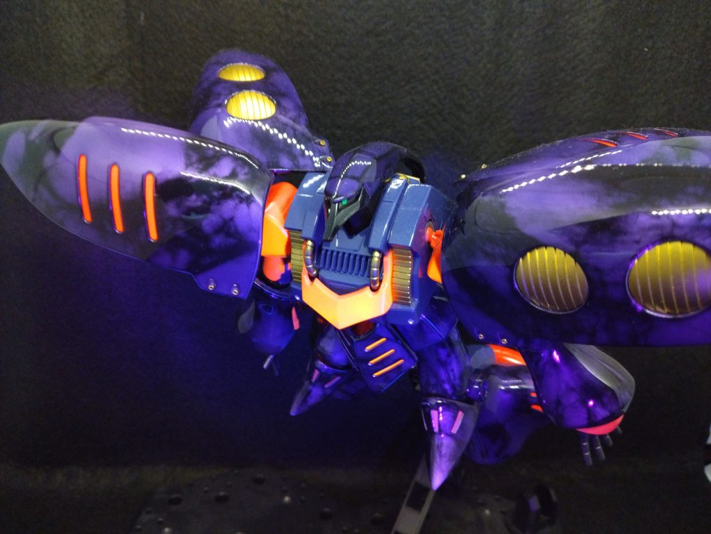 紫で大理石塗装してみました!