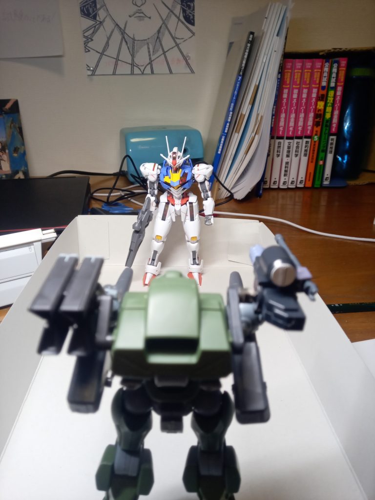 スレッタ「貴方はあの列車の…好都合です。決着をつけましょう！！」システムキドウ　テキMS　エアリアル