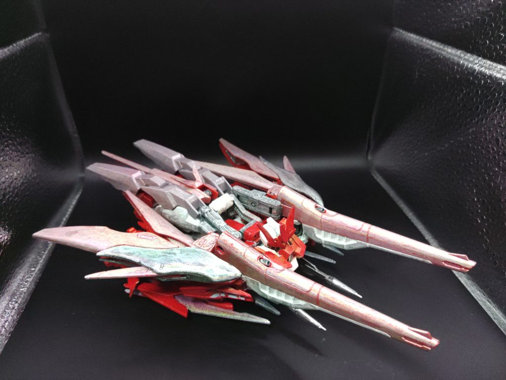 ○MA形態(秘匿形態)age2マグナムsvやセイバーから継承した高速戦闘機形態です。破壊形態を秘匿したまま、高速移動が可能な形態です。