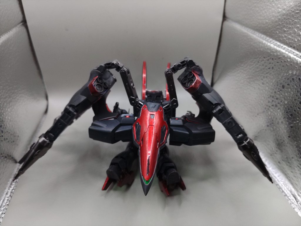 ○MA形態 そしていつものMA形態です。PパックはフェニックスのPでもあり、ダブルミーニングになります。