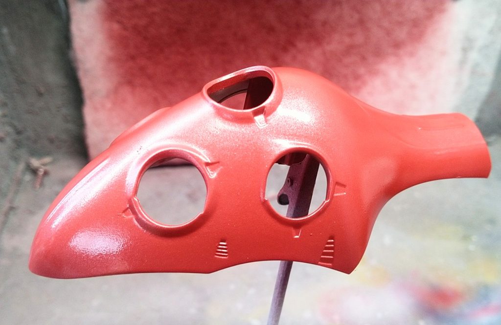 メタリックレッド塗装