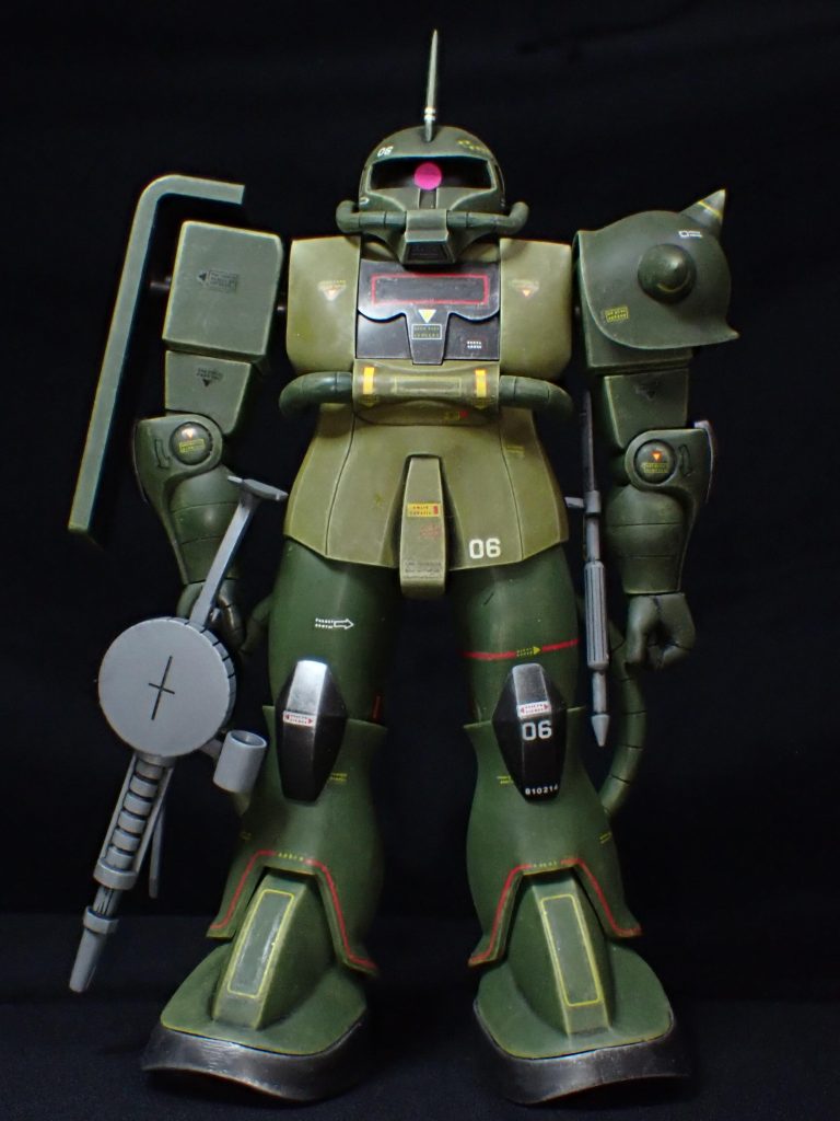 リアルタイプザク　1/100旧キット–3枚目/制作者：muramura