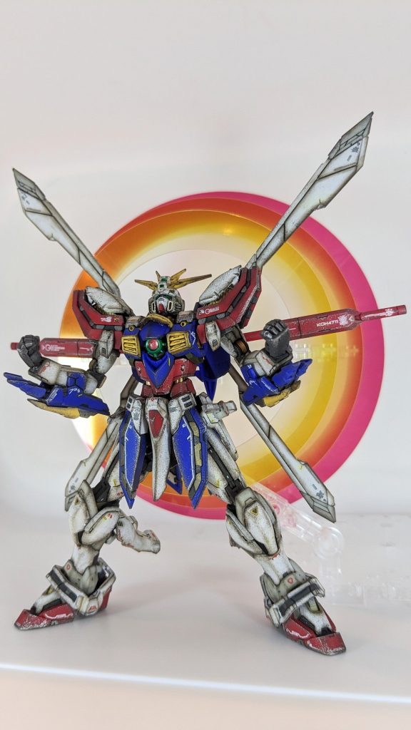 パワー爆発！何度も言ってますが、この可動範囲とクオリティはヤバいです✨特に接地が鬼。ピタッと両足が地面に着くおかげで、力強いポージングもバッチリ。