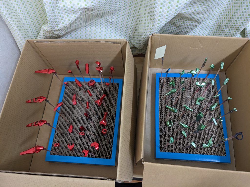 楽屋ネタ赤リンゴ飴と青リンゴ飴😆
