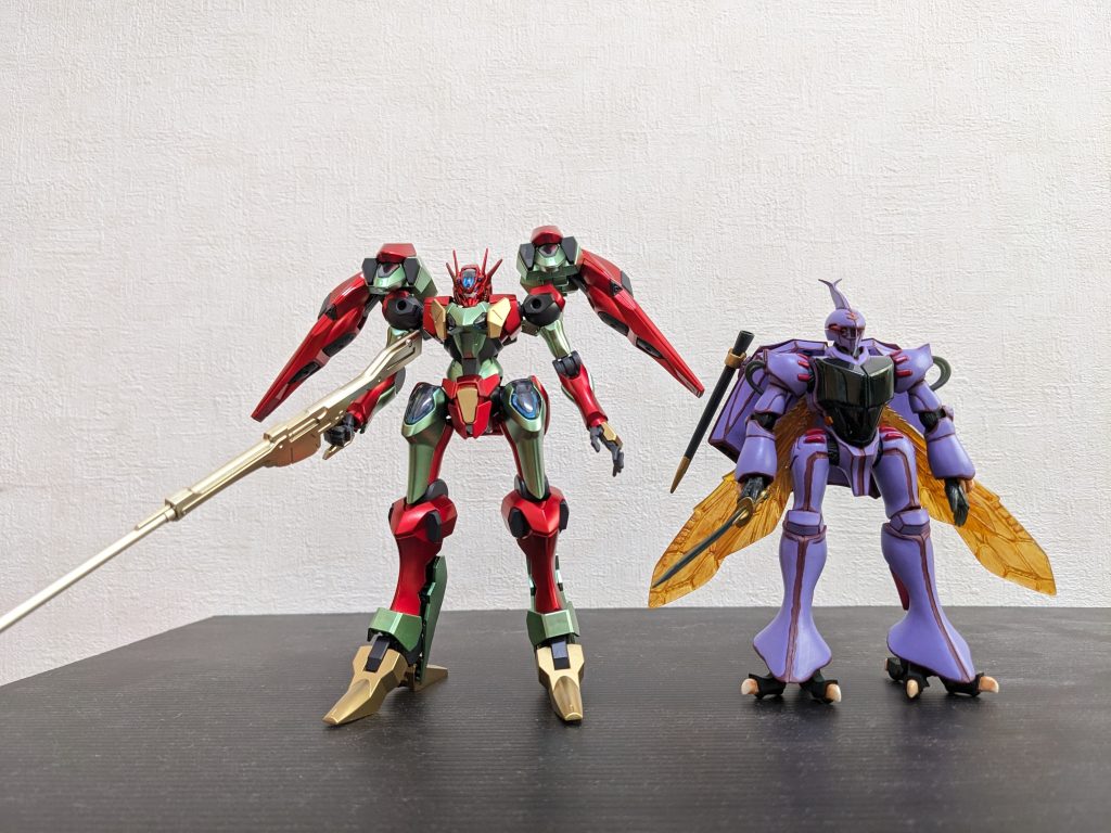 祝・ダンバイン40周年🎉約20年前に作ったHGダンバインとのツーショット。オーラバトラー、怪獣系も好物な自分には、やっぱ刺さります🤩