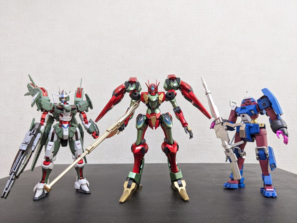 ランブルリングの株ガンチームで一枚📸カラーリングのせいで、完全に主役食っとる😅