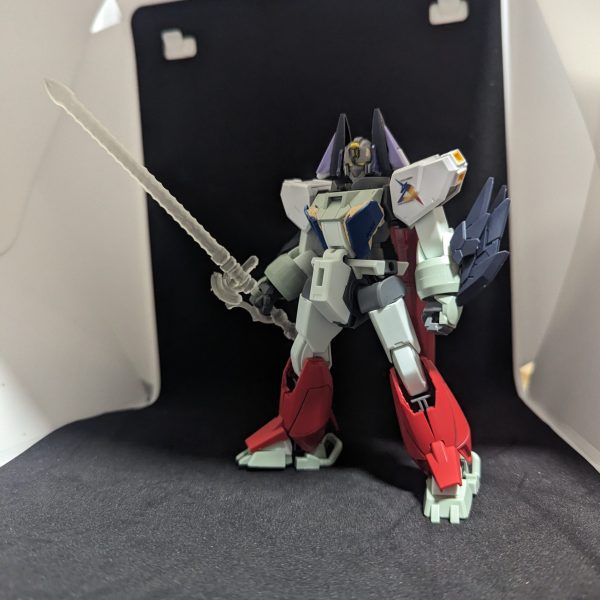 久しぶりにガンプラいじってました。別のベクトルで咽そうなデミのつもりでしたが頭にガンヴォルヴァ使ったせいでデミに見えない、たぶんどこぞの反スペーシアン組織が現地改修で作りあげた擬似ガンダムタイプとかだと思います(白目)3枚目はペイントソフトで適当にカラー乗っけてみました、剣はジャンク漁ってたら出てきた適当なヤツです。（1枚目）